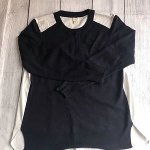J Crew Navy Sweater/Blouse Combo
